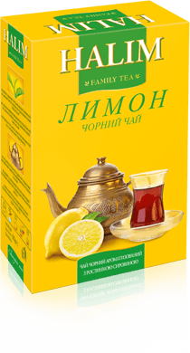 Черный листовой чай HALIM с лимоном