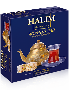 Чорний пакетований чай HALIM