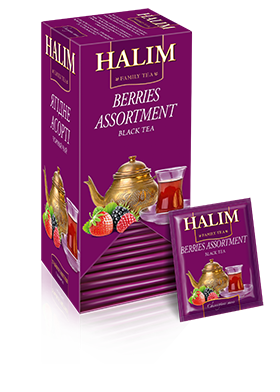 Чорний пакетований чай HALIM «Ягідне асорті» (Конверт з фольги)