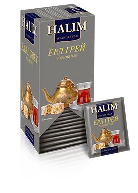 Чорний пакетований чай HALIM «ЕРЛ ГРЕЙ» (Конверт з фольги)