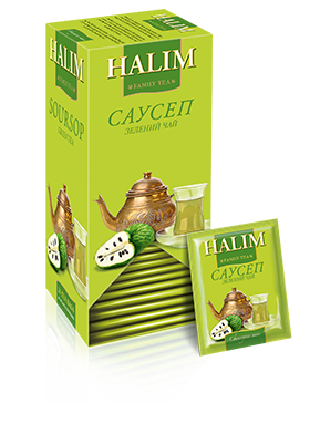 Зелений пакетований чай HALIM з cаусепом (Конверт з фольги)